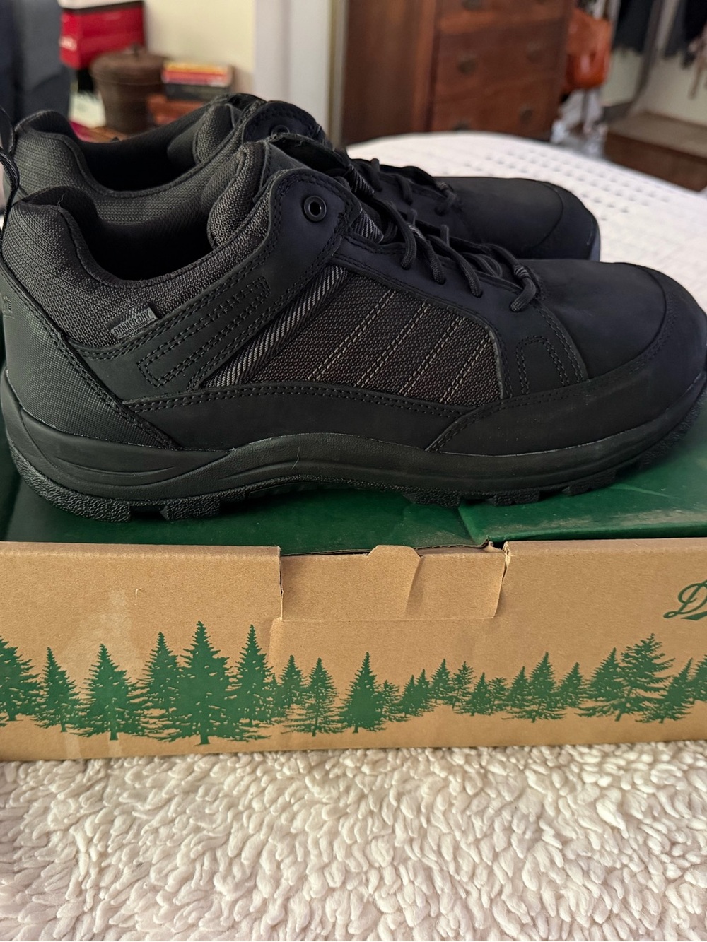 NWT Danner Riverside Steel Toe Waterproof Work Shoes Black Size 13 D